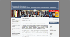 Desktop Screenshot of consejeriafilosofica.com