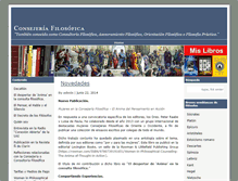 Tablet Screenshot of consejeriafilosofica.com